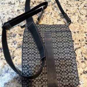 Coach Black and Gray Crossbody Bag